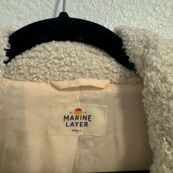 Marine‎ Layer- Aspen Coat in Cream - Picture 4 of 5